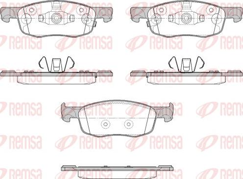 Remsa 1939.02 - Brake Pad Set, disc brake www.parts5.com