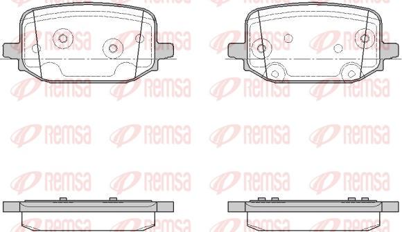 Remsa 1934.00 - Brake Pad Set, disc brake www.parts5.com