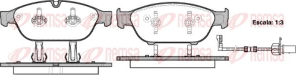 Remsa 1441.02 - Set placute frana,frana disc www.parts5.com