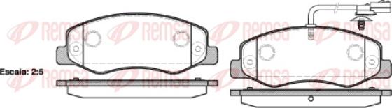 Remsa 1442.01 - Set placute frana,frana disc www.parts5.com