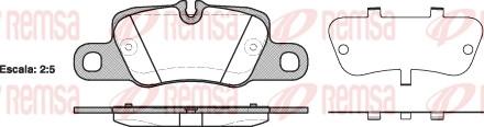 Remsa 1401.00 - Brake Pad Set, disc brake www.parts5.com