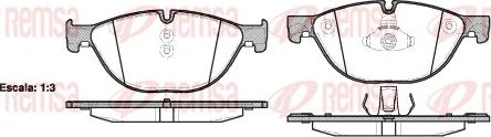 Remsa 1414.00 - Set placute frana,frana disc www.parts5.com