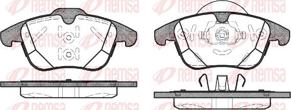 Remsa 1482.00 - Komplet zavornih oblog, ploscne (kolutne) zavore www.parts5.com