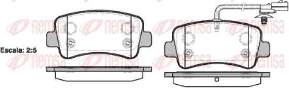 Remsa 1439.01 - Set placute frana,frana disc www.parts5.com