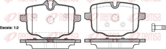 Remsa 1433.00 - Set placute frana,frana disc www.parts5.com