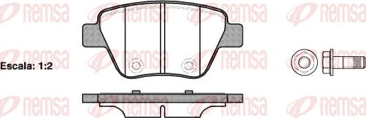 Remsa 1420.00 - Brake Pad Set, disc brake www.parts5.com