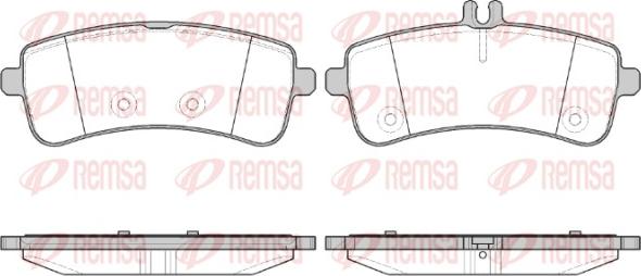 Remsa 1594.00 - Brake Pad Set, disc brake www.parts5.com