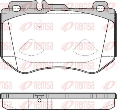 Remsa 1591.00 - Set placute frana,frana disc www.parts5.com