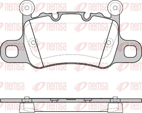 Remsa 1598.10 - Set placute frana,frana disc www.parts5.com