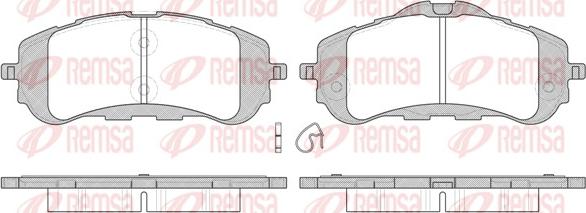 Remsa 1559.00 - Brake Pad Set, disc brake www.parts5.com