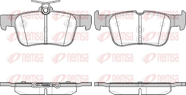 Remsa 1551.42 - Set placute frana,frana disc www.parts5.com