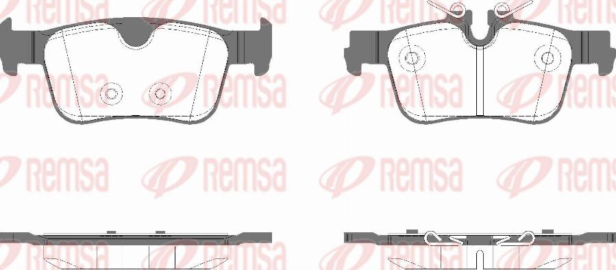 Remsa 1551.11 - Set placute frana,frana disc www.parts5.com