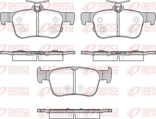 Remsa 1551.32 - Set placute frana,frana disc www.parts5.com