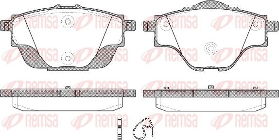 Remsa 1557.00 - Brake Pad Set, disc brake www.parts5.com