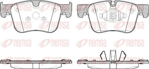 Remsa 1560.10 - Brake Pad Set, disc brake parts5.com