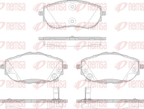 Remsa 1561.02 - Brake Pad Set, disc brake www.parts5.com