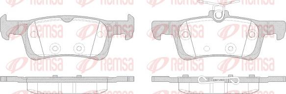 Remsa 1563.00 - Brake Pad Set, disc brake www.parts5.com