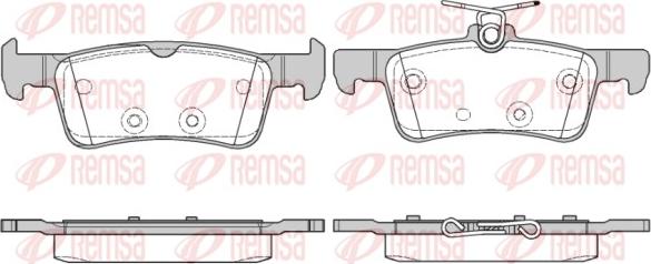 Remsa 1563.10 - Brake Pad Set, disc brake www.parts5.com