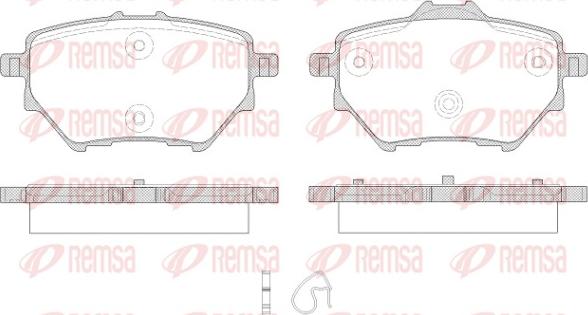 Remsa 1562.00 - Set placute frana,frana disc www.parts5.com