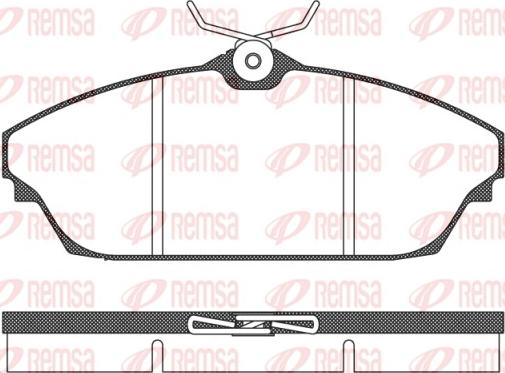 Remsa 1504.00 - Set placute frana,frana disc www.parts5.com