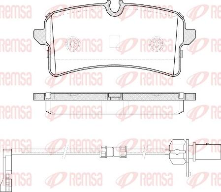 Remsa 1505.12 - Komplet zavornih oblog, ploscne (kolutne) zavore www.parts5.com