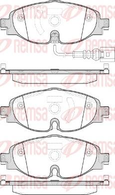 Remsa 1515.01 - Комплект спирачно феродо, дискови спирачки www.parts5.com