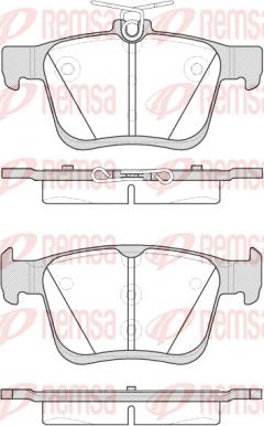 Remsa 1516.00 - Piduriklotsi komplekt,ketaspidur www.parts5.com