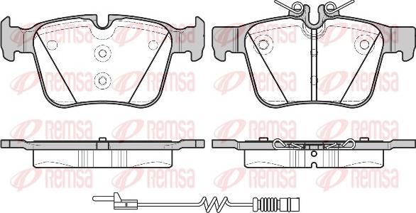 Remsa 1516.20 - Set placute frana,frana disc www.parts5.com