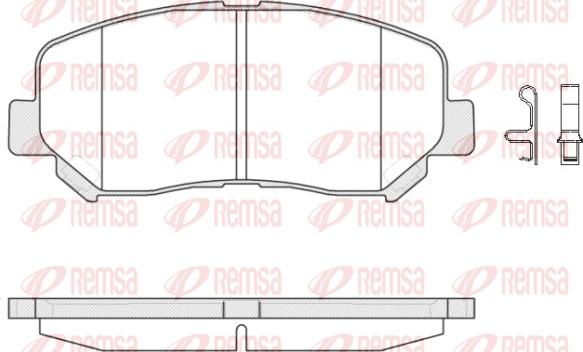 Remsa 1513.02 - Тормозные колодки, дисковые, комплект www.parts5.com