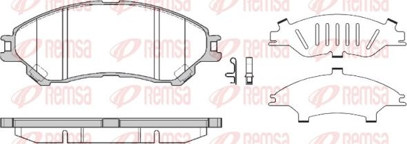 Remsa 1589.02 - Brake Pad Set, disc brake www.parts5.com