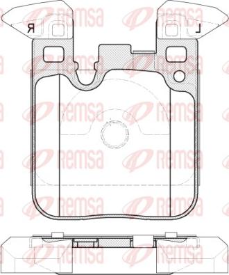 Remsa 1539.00 - Brake Pad Set, disc brake parts5.com