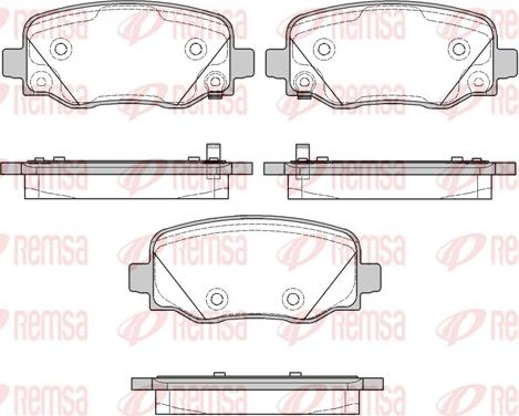 Remsa 1578.02 - Brake Pad Set, disc brake parts5.com