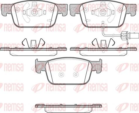 Remsa 1692.01 - Brake Pad Set, disc brake parts5.com