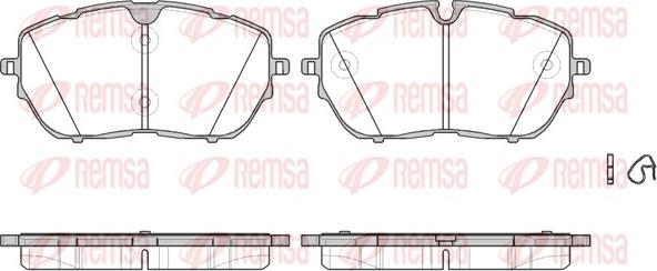 Remsa 1654.00 - Brake Pad Set, disc brake www.parts5.com