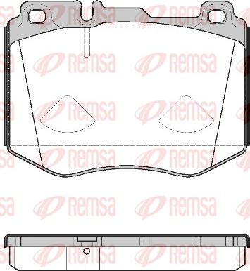 Remsa 1604.00 - Set placute frana,frana disc www.parts5.com