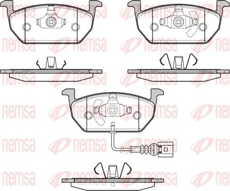 Remsa 1601.01 - Piduriklotsi komplekt,ketaspidur www.parts5.com