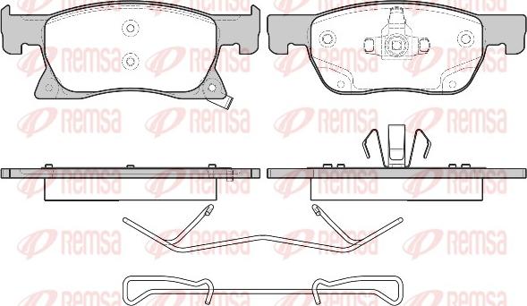 Remsa 1681.02 - Brake Pad Set, disc brake www.parts5.com