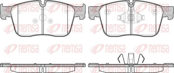 Remsa 1683.00 - Komplet zavornih oblog, ploscne (kolutne) zavore www.parts5.com