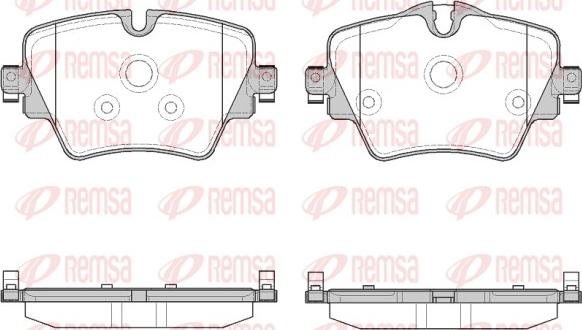 Remsa 1625.08 - Brake Pad Set, disc brake www.parts5.com