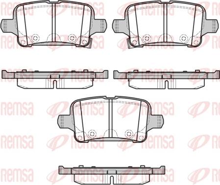 Remsa 1628.02 - Brake Pad Set, disc brake www.parts5.com