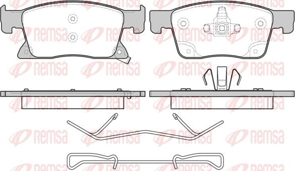 Remsa 1679.02 - Brake Pad Set, disc brake www.parts5.com