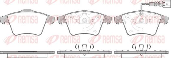 Remsa 1045.11 - Komplet pločica, disk-kočnica www.parts5.com