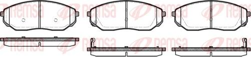 Remsa 1041.02 - Brake Pad Set, disc brake www.parts5.com