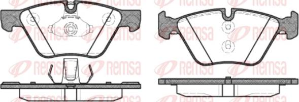 Remsa 1052.30 - Juego de pastillas de freno www.parts5.com