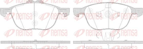 Remsa 1082.50 - Fékbetétkészlet, tárcsafék www.parts5.com