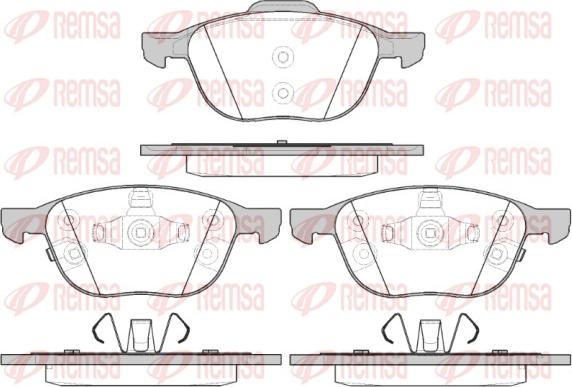 Remsa 1082.12 - Set placute frana,frana disc www.parts5.com