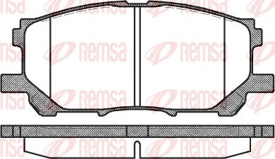 Remsa 1039.00 - Brake Pad Set, disc brake www.parts5.com