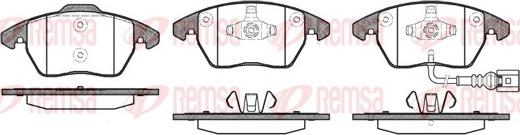 Remsa 1030.01 - Set placute frana,frana disc www.parts5.com