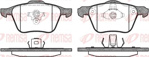 Remsa 1070.00 - Bremsbelagsatz, Scheibenbremse www.parts5.com