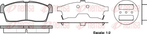 Remsa 1199.00 - Set placute frana,frana disc www.parts5.com